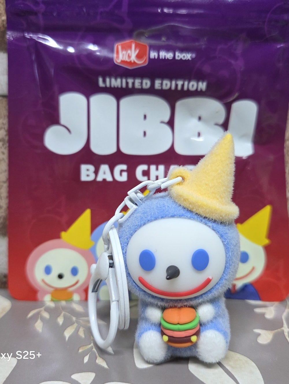 JIBBI Limited Edition Bag Charm — Blue, Yellow, White ' ICY #2